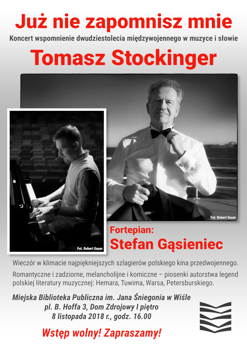Koncert Tomasza Stockingera „Już nie zapomnisz mnie”